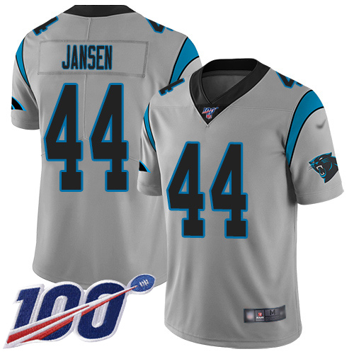 Carolina Panthers Limited Silver Youth J.J. Jansen Jersey NFL Football #44 100th Season Inverted Legend